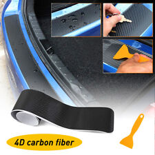 Rubber Car Rear Bumper Protector Trim Strip Trunk Sill Guard Scratch Pad Cover