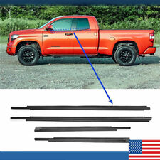 For 07-20 Toyota Tundra Double Cab Window Weatherstrips Moulding Trim Seal Belt