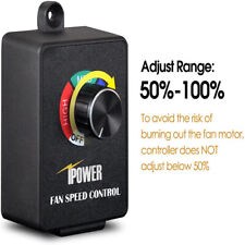 Ipower Variable Fan Speed Controller Adjuster Cordless For Inline Fan Air Blower