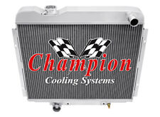 Supply Champion 4 Row All Aluminum Radiator For 1966 Ford Fairlane V8 Engine