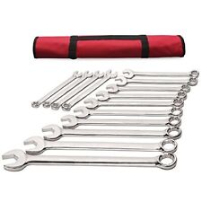14-piece Premium Extra Long Large Size Sae Inch Combination Wrench Set Fract...
