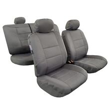 For Volkswagen Jetta Car Seat Covers Full Set Waterproof Grey Canvas 9pcs