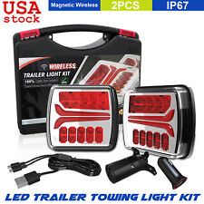 Wireless Trailer Lights For Towing Rechargeable Led Tail Light Kit For Campers
