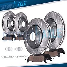350mm Front Vented Rear Drilled Rotors Brake Pads For Durango Grand Cherokee