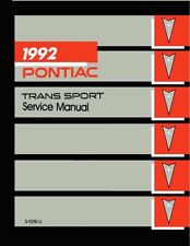 1992 Pontiac Trans Sport Shop Service Repair Manual
