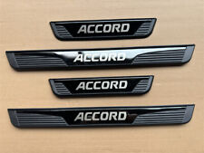 4pcs Black Car Door Scuff Sill Cover Panel Step Protector For Accord Accessories