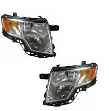 Fit Ford Edge 2007-2010 Se Sel Limited Headlights Head Lights Lamps Pair New