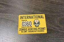 Zombie Hunting Permit - Pvc Morale Patch
