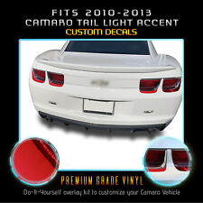 For 2010-2013 Chevy Camaro Tail Lights Trim Accent Vinyl Decals - Chrome Mirror