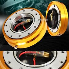 Universal Jdm 6-hole 1 Thin Steering Wheel Gold Quick Release Short Hub Adapter