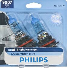 Philips Pack Of 2 Crystalvision Ultra Upgrade Bright White Headlight Bulbs 9007