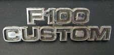 Vintage Ford F-100 Custom Fender Emblem F100 Custom Ford Pickup