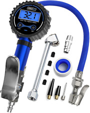 Digital Tire Pressure Gauge With Inflator Improved Leaks Protection 200psi Air