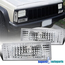 Fits 84-96 Jeep Cherokee Wagoneer Comanche Bumper Signal Front Parking Lights