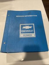 1984 Chevrolet S Series Truck Factory Service Repair Manual S-10 Blazer