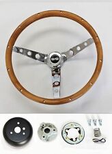 1968 Chevrolet Camaro Grant Real Wood Steering Wheel Walnut 13 12 Ss Cap