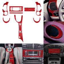 13pcs Red Carbon Fiber Full Interior Kit Cover Trim For Porsche Boxster996