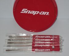 5five Snap On Pocket Screwdriver Flat Tip Screwdrivers Red Magnetic .new.