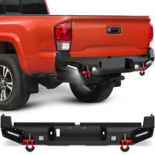 Rear Step Bumper For 2016-2023 Toyota Tacoma 3rd Gen Off-road Full Width Pickup