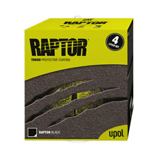 U-pol Raptor Black Spray On Truck Bed Liner Paint Coating W Hardener Kit Up0820