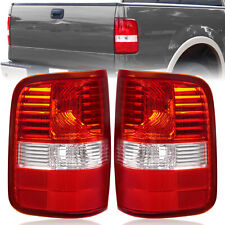 New Red Lens Tail Light Set For Ford F-150 2004-2008 Driver And Passenger Side