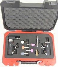 Air Angle Straight Die Grinder Set 5 Inch Accessories Kits Carry Case