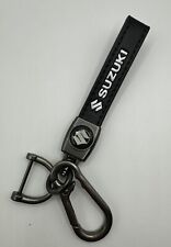 Suzuki Black Leather 5 34 Key Holder Keychain