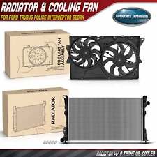 Radiator Cooling Fan Assembly For Ford Taurus Police Interceptor Sedan 2013-19