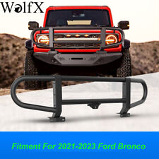 Front Bumper Bull Bar Brush Guard Off Road Grill Guard For 2021-2023 Ford Bronco