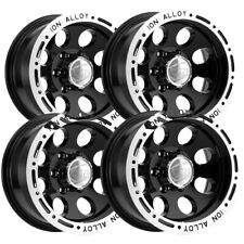 Set Of 4 Ion 174 17x9 6x5.5 0mm Gloss Black Wheels Rims 17 Inch