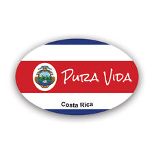 Oval Pura Vida Sticker Decal - Weatherproof - Costa Rica Rican Cr Pure Life