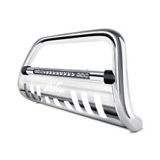 For Ford Ranger 19-22 3 Ultimate Chrome Led Bull Bar W Brushed Skid Plate
