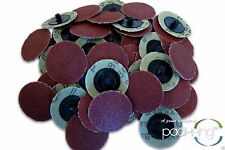 50 Pc 2 Inch Roloc Discs 80 Grit R Type Sanding Roll Lock - Rogue River Tools