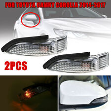 2pcset Car Side Mirror Turn Signal Light Lamps For Toyota Camry Corolla 2014-18