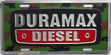 Chevrolet Chevy Duramax License Plate Tag Diesel Gmc Bowtie Camo Camoflauge