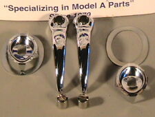 1928-1931 Ford Model A Nickel And Chrome Inside Door Handle Set All Closed Cars