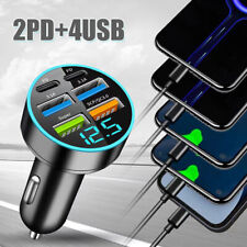 Universal 66w 2pd4usb Type-c Auto Car Parts Phone Charger Fast Charging Adapter