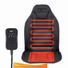 Sojoy Heated Seat Cushion Universal 12v Car Seat Heater Heated Cover Warmer Pad