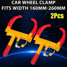 2pcs-new 3 Keys Wheel Lock Clamp Boot Tire Claw Auto Car Truck Rv Boat Trailer