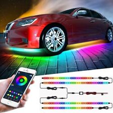 4pcs Rgb Dream Color Dreamcolor Underglow Led Kit Car Neon Strip Light Music App