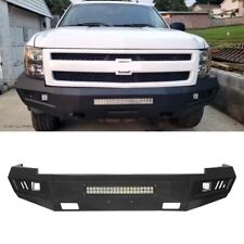 Off-road Steel Front Bumper Wled Light Bar For 2007-2013 Chevy Silverado 1500