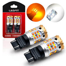 Lasfit 3157 Led Switchback Turn Signal Amber Parkingdrl Light Bulbs Clear 2x