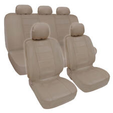 Prosyn Beige Leather Auto Seat Cover For Honda Accord Sedan Coupe Full Set