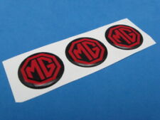 Mg Mga Mgb Midget Logo Domed Decal Emblem Sticker Set Of Three M-041 Red