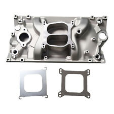 For Chevy Small Block Vortec 305 350 Carbureted Dual Plane Intake Manifold