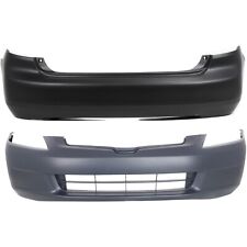 Front And Rear Bumper Cover Set For 2003-2005 Honda Accord Capa Certified