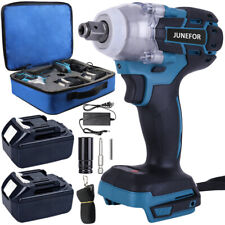 Cordless Electric Impact Wrench Gun 12 High Power Driver With 2 Batteries