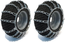 Pack Of Two 18x9.50-8 Zinc Plated Tire Chains 2 Link