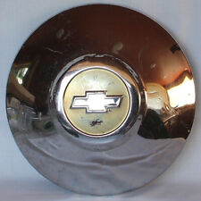Vintage Chevy Chevrolet Chrome Bowtie Dog Dish Hubcap Wheel Cover 7-34 Fitter