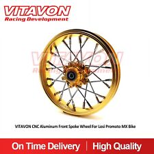 Vitavon Cnc Aluminum Front Spoke Wheel For Losi Promoto Mx Bike